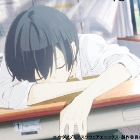 Tanaka-kun anime trailer: meglio sonnecchiare sul banco che impegnarsi