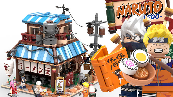 Naruto: l’Ichiraku Ramen Shop fatto di Lego