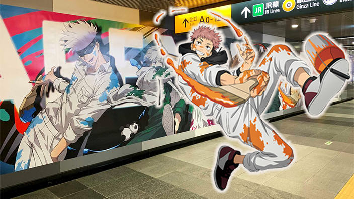 Jujutsu Kaisen ritorna a Shibuya con un nuovo murales