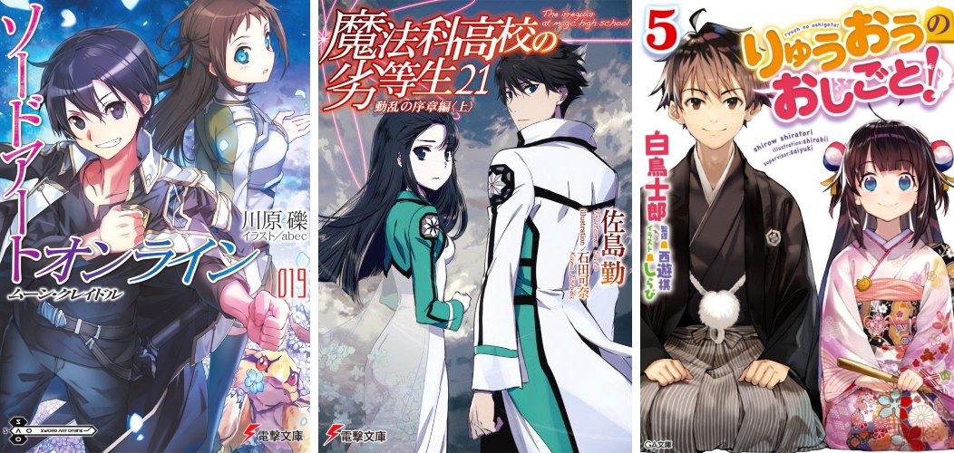 Sword Art Online 19 Mahouka 21 Ryuuou no Oshigoto 5