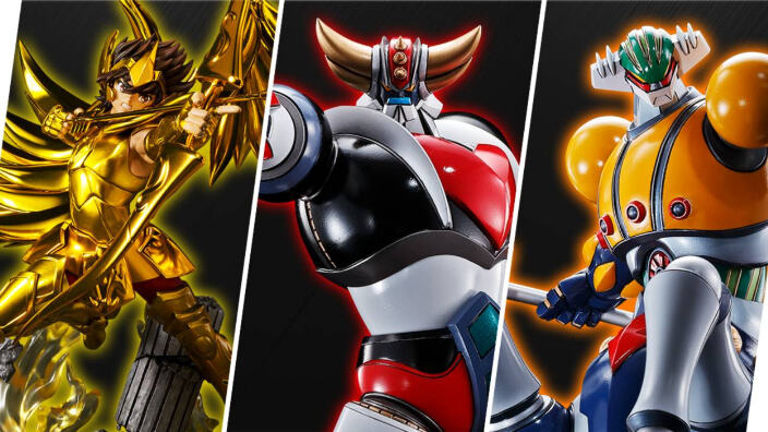 Bandai inaugura una nuova linea di figure con Goldrake, Jeeg e Saint Seiya