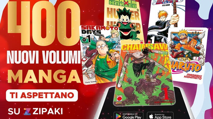 Zipaki: in arrivo Naruto, Bleach, Chainsaw Man e tanti altri manga