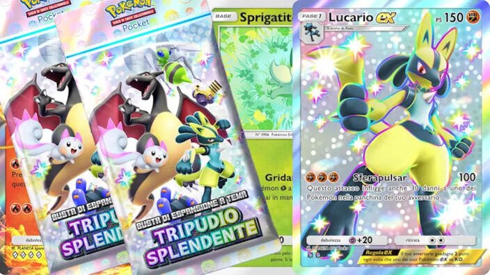 Pokémon TGC Pocket: annunciata l'espansione Tripudio Splendente