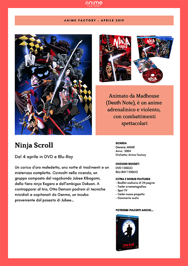 Ninja Scroll Blu-ray Yamato Video