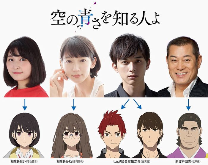 Sora no Aosa o Shiru Hito yo, ecco il cast del nuovo film del team Peace Busters