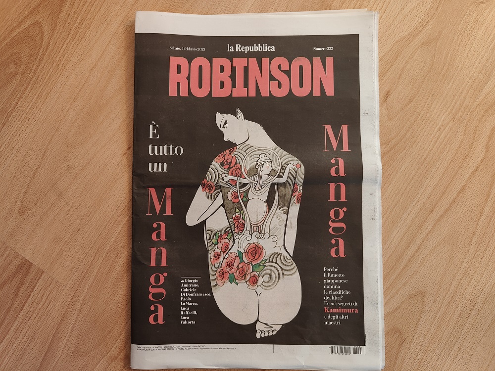 L'inserto Robinson de La Repubblica in edicola con un approfondimento sui manga