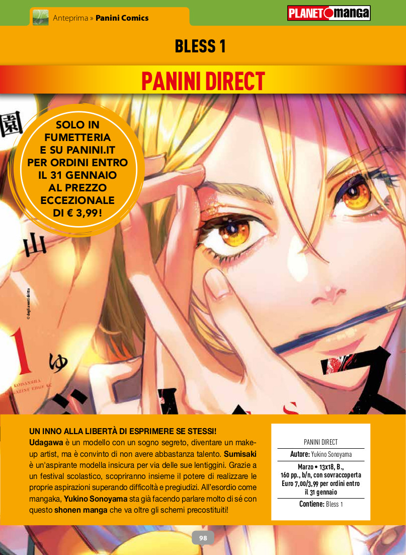 Anteprima 389: annunci e altre novità per Planet Manga