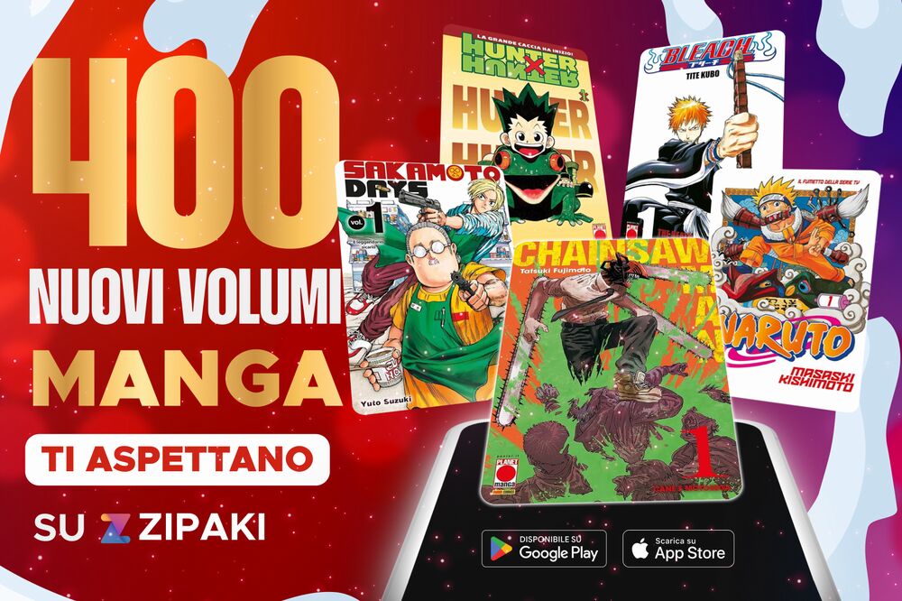 Zipaki: in arrivo Naruto, Bleach, Chainsaw Man e tanti altri manga