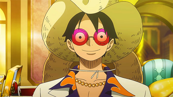 Un Luffy tutto d'oro 24k celebra One Piece Film Gold nei cinema giapponesi