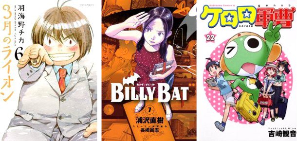 Cover Top 20 31/7/2011 - [Un Marzo da Leoni] [Billy Bat] [Keroro]