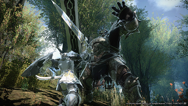 Final Fantasy XIV 2.0 E3 2012 - 04 - Battle Sequence 04 - Paladin VS Dullahan 02