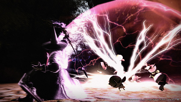 Final Fantasy XIV 2.0 E3 2012 - 12 - Battle Sequence 05 - Black Mage VS Mandragora