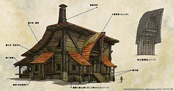 Final Fantasy XIV 2.0 E3 2012 - 17 - Artwork 03 - House Details