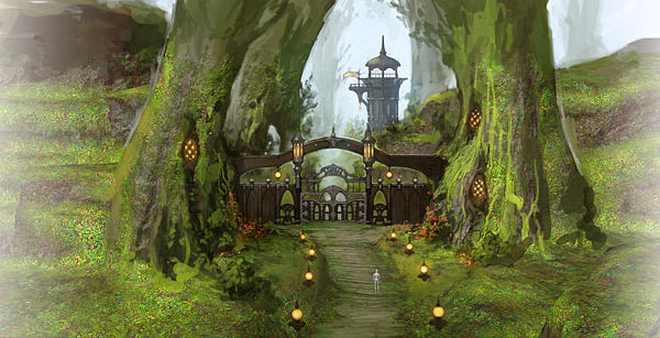 Final Fantasy XIV 2.0 E3 2012 - 21 - Artwork 07 - Gated Entry