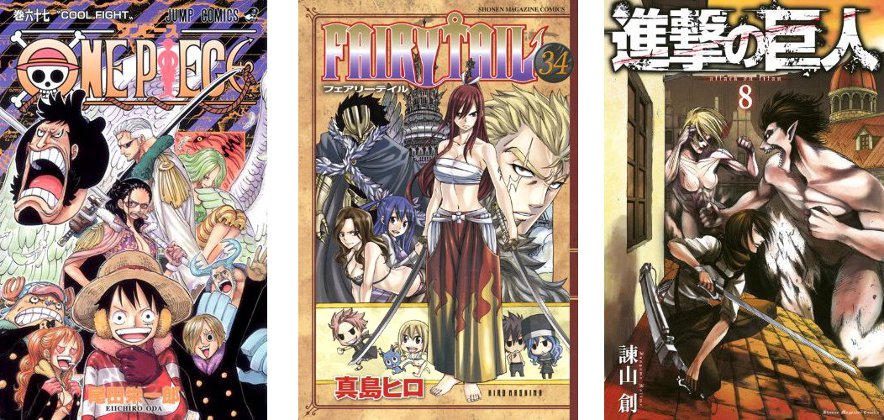 Cover Top 20 19/8/2012 - [One Piece 67] [Fairy Tail 34] [Giganti 8]