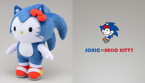 Peluche Sonic x Hello Kitty