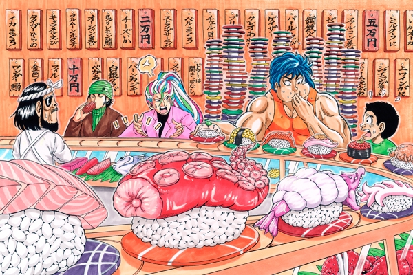 Toriko illustrazione full - gnam gnam