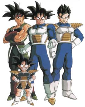 Bardac, Goku, Gohan, Goten